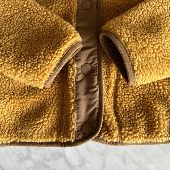 L.L. Bean Women's Bean's Sherpa Fleece Jacket XXS Reg Antique Gold - Picture 7 of 13